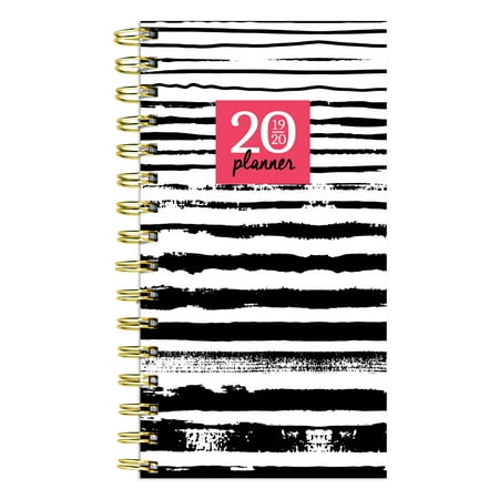 July 2019 - June 2020 Painted Stripes Small Daily Weekly Monthly (Best Small Notebook 2019)