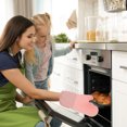 thumbnail image 6 of dajkiuy Silicone Cooking Gloves, Grilling Gloves, Heat Resistant Gloves BBQ Kitchen Silicone Oven Mitts, Long Waterproof Non-Slip Potholder for Barbecue, Cooking, Baking (1Pcs,Pink), 6 of 6