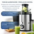 thumbnail image 3 of Extractor de Jugo Better Chef 2 Velocidades, Exprimidor de Frutas y Verduras Enteras con Filtro de Acero Inoxidable y Contenedor de Pulpa 400W, 3 of 10