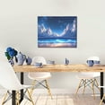 thumbnail image 5 of Logiee Starry Night Ocean View Print Canvas Wall Art ,Art Poster,Canvas Decorative Picture,Decor Wall Pictures for Living Room Bedroom Bathroom,Ready to Hang, 5 of 6