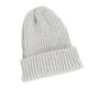 thumbnail image 2 of Gorro de punto con puños, gorro de pescador, talla única, cálido para invierno gris claro Salvador Gorros Beanie, 2 of 8