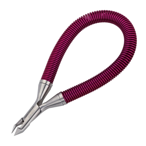Tweezerman Pince à Cuticules à Ressort en Spirale, Couleurs Assorties, Bleu/rose, 2.5 x 1 x 6 Pouces