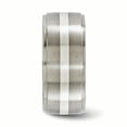 thumbnail image 3 of Edward Mirell Titanium BrushPolished w/Sterling Silver 10mm Band EMR186, 3 of 7