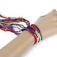 thumbnail image 3 of 9pcs Handmade Colorful Knurled Braided Friendship Bracelets Thread Wrist Ankle Bracelets (Random Color), 3 of 8