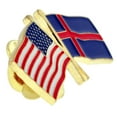 thumbnail image 2 of PinMart's USA and Iceland Crossed Friendship Flag Enamel Lapel Pin, 2 of 3