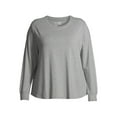 thumbnail image 5 of Terra & Sky Long Sleeve Pullover Relaxed Fit T-Shirt (Women's Plus) 1 Pack, 5 of 6