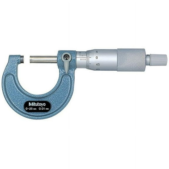 Mitutoyo 103-137 0-25 mm Outside Mechanical Micrometer with Ratchet Stop