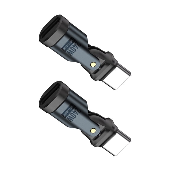 180°Rotation USB C Charging Adapter 240W Power Delivery 5AFast Charging 480Mbps Transfer for Type C Devices Electronics