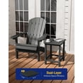 thumbnail image 4 of BAIVAKON Outdoor Side Table for Patio: 16" HIPS Weather - Resistant BAIVAKON Tables Set of 2 - Small Square End Tables for Backyard Pool Porch Balcony - Indoor Outdoor Double Layer Table Grey, 4 of 6