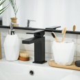 thumbnail image 3 of Essentra Home Dispensador de Jabón Líquido Color Blanco con Bomba de Metal Cromado para Baño, Dormitorio o Cocina - Dispensador para Lociones de Manos o Aceites Esenciales - 12 oz, 3 of 3