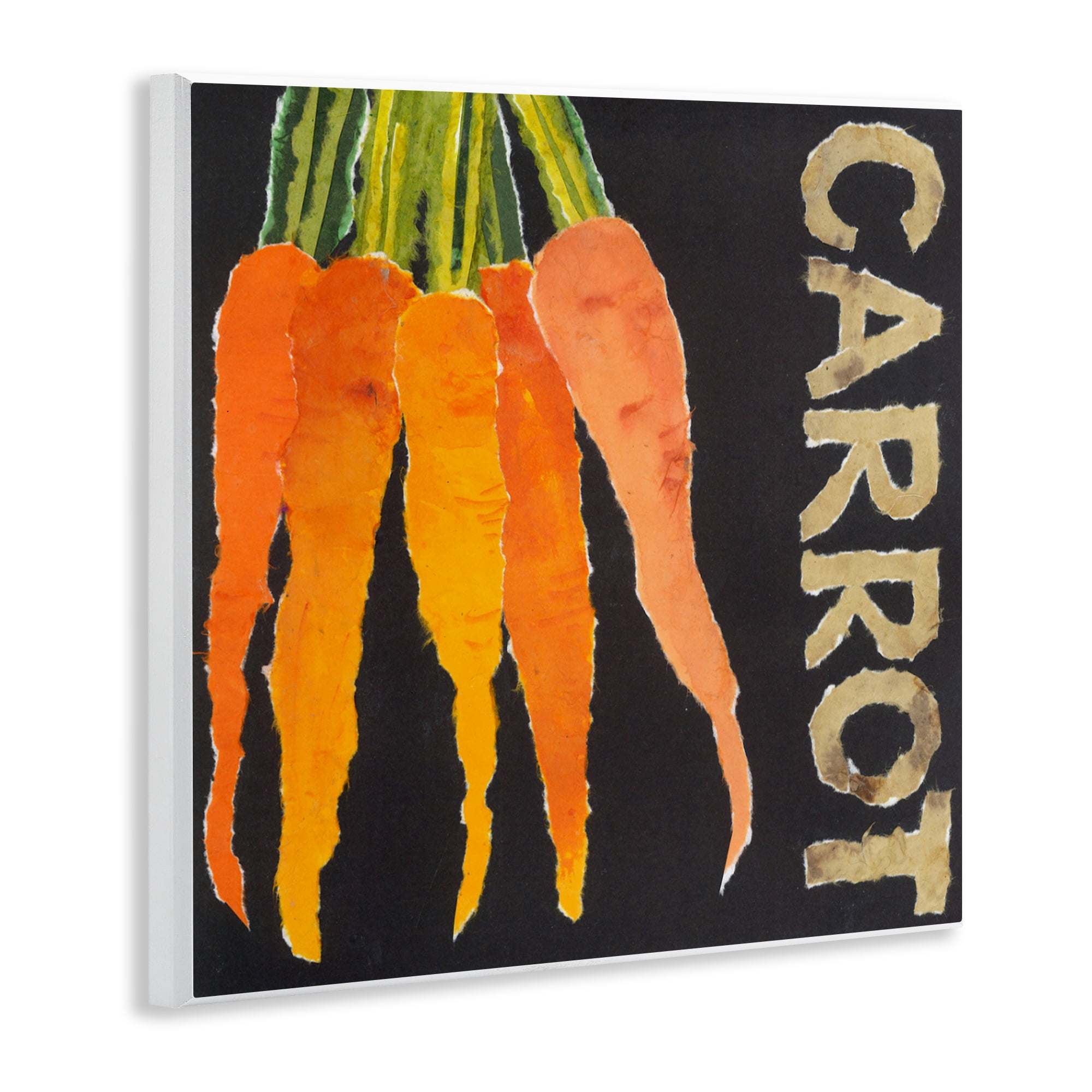 Stupell Industries Carrot Root Vegetable Wall Plaque Art, design by Nancy Overton