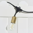 thumbnail image 4 of Brightech Glow LED String Lights - 48 Ft Commercial Grade Patio Lights with Beautiful Brass Accents - Outdoor Waterproof Globe Porch String Lights for Outside, Backyard, Gardens - 15 2W LED bulbs, 4 of 8