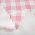 thumbnail image 7 of Pink Gingham Round Tablecloth-Checkered Table Cloth Waterproof Kitchen & Table Linens-Polyester Buffalo Plaid Wrinkle Free Table Cover(Baby Pink ), 7 of 7