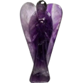 thumbnail image 3 of Crystal Crafts Ángel de 2.0 in con piedra curativa natural para meditación y energía positiva, amatista ángel de la India, 3 of 3