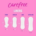 thumbnail image 6 of Carefree Acti-Fresh Body Shape Regular Pantiliners, Unscented, 20 Ea, 6 of 6