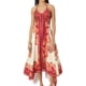 thumbnail image 1 of WILLBEST Vestido Portátil Para Mujer, Con Hombros Descubiertos, Escote En V, Tirantes, Estampado De Hadas, Largo, Vestido Informal Con Vuelo Amplio, 1 of 3
