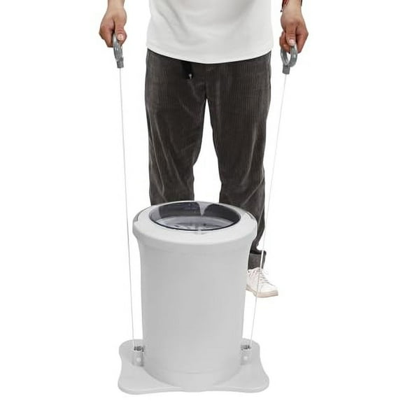 Manual Clothes Dehydrator Foot Pedal Laundry Dryer Compact Spin Dryer Non Electric Clothes Spinner Dryer 12L/ 3.17Gallon Large Capacity Foot Powered Dehydrator for Wet Clothes