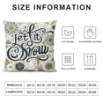 thumbnail image 6 of nygtbtfer Season's Blessing Quote Snowflake Super Soft Throw Waist Pillow Case Decorative Cushion Cover with White Background Christmas Outdoor Lumbar Pillowcases White, 6 of 6