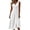 White, variant on Bxsruta Womens Midi Dress V Neck Sleeveless Flowy Casual Pleated Dresses for Women Summer Cocktail Party