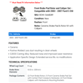thumbnail image 2 of Front Brake Pad Rotor and Caliper Set - Compatible with 2003 - 2007 Ford E-250 2004 2005 2006, 2 of 2