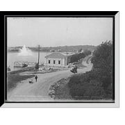 Historic Framed Print, Highland Park Reservoir, Rochester, N.Y., 17-7/8" x 21-7/8"