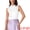 White, variant on Women's Satin Elegant Sleeveless One Button Office Blouse XS Bean Blue