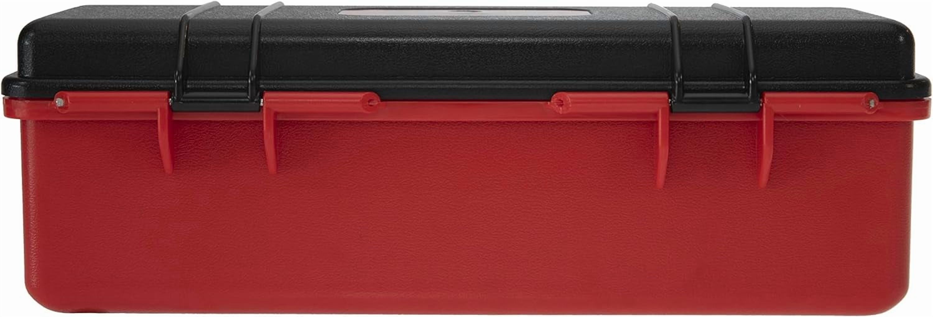 Bass Mafia Blade Coffin | Heavy-Duty Tackle Box for Jigs, Lures, Baits, Attractants, & Hooks | Waterproof Fishing Equipment Organizer | 14.8x5.5x4.5