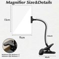 thumbnail image 3 of 5X Magnifying Glass with Clip, 6x3.5 Inch Magnifier with Clamp Adjustable Flexible Gooseneck,Clip on Magnifying Glass, 3 of 5