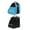 Blue Black, variant on 2Pcs Portable Roller Skates Bag Kids Inline Skates Bags Case Durable Large Capacity Adjustable Shoulder Strap Skating Shoes Bag for Skating Pink Color Black