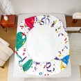 thumbnail image 5 of Feelyou Colorful Balloon Kid Bed Sheets, Happy Party King Sheets, 4 Pieces, 5 of 7