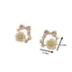 thumbnail image 3 of Pendientes de perlas con clip para las orejas para mujer, sin agujeros, con temperamento para personas mayores, pendientes tipo botón, 3 of 6