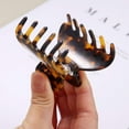 thumbnail image 4 of DEELLEEO Big Claw Hair Clips 3.7 Inch Tortoise Banana Hair Clips for Women Girls Thin Hair French Design Celluloid Leopard Print Strong Hold Hair Clips for Thick Hair , 2 Color Available (2 Packs), 4 of 7