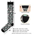 thumbnail image 3 of FORMRS Womens Knee High Socks Casual Long Thick Travel Daily Wear, 2 Pairs, Cute Llamas Pattern, 3 of 6