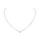 thumbnail image 5 of Dije Corazón Acero Inoxidable Plata Collar Mujer Minimalista Belug, Plata, 5 of 5