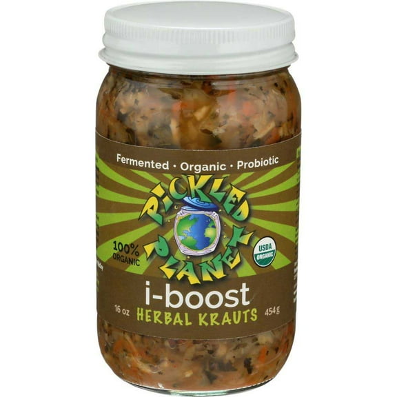 Pickled Planet Organic I Boost Herbal Sauerkraut, 16 Ounce -- 6 per case.