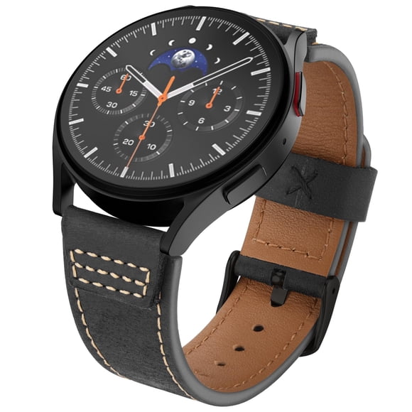 Correa de pulsera de piel compatible con Samsung Galaxy 47 mm