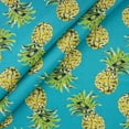 thumbnail image 2 of Berkshire Home 100% Polyester 54" Indoor/Outdoor Pineapple Teal Fabric, by the Yard, 2 of 5