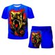 thumbnail image 1 of 2023 año verano Jurassic World Dominion moda niño niña pantalones cortos ropa niños camiseta ropa niños 1-14 años ropa Suit6T Gao Jinjia LED, 1 of 2