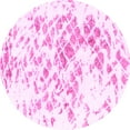 thumbnail image 1 of Ahgly Company Indoor Round Abstract Pink Modern Area Rugs, 7' Round, 1 of 4