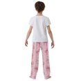 thumbnail image 3 of Cute Pink Bow Boys Pajama Pants Soft and Lightweight Elastic Waistband Children's Pajama Pants, 3 of 8