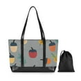 thumbnail image 7 of FORMRS Canvas Laptop Tote Bag for Women with 15.6" Computer Compartments Shoulder Handbag, Cute Acorns Pattern, 7 of 7