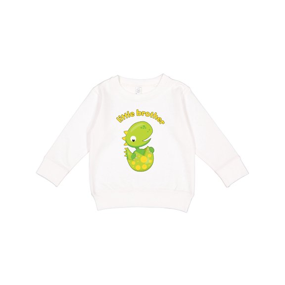 Inktastic Little Brother Dinosaur Toddler Sweatshirt