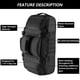 thumbnail image 4 of Bolsa de lona Hannibal Tactical de 55 litros con mochila táctica 3 en 1, 4 of 6