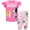 Pink, variant on Bluey Bingo Toddler Girls T-Shirt and Bike Shorts Outfit Set Toddler to Big Kid