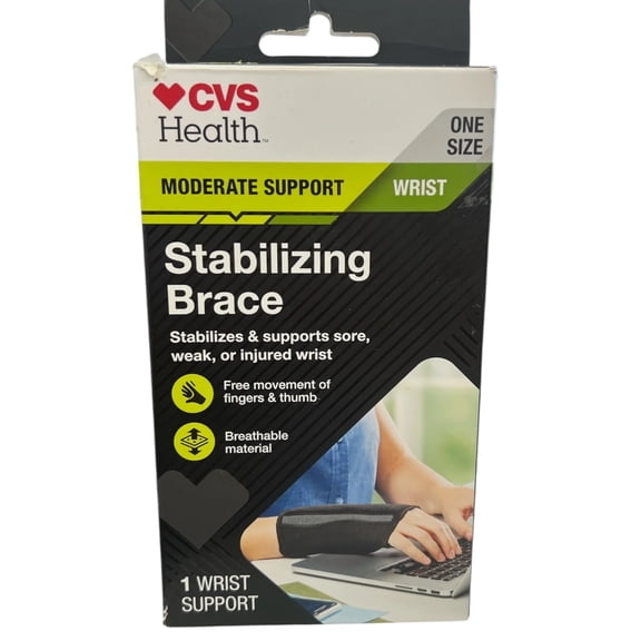 CVS Health Moderate Support Wrist Brace  One Size Stabilizing Support