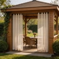 thumbnail image 5 of Sheer Voile Curtains Long Transparent Drapes Double Rod Pocket Gauze Curtains for Living Room Bedroom Sliding Glass Door, 5 of 6