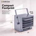 thumbnail image 5 of Comfort Zone 7,500W Digital Ceiling Mount Space Heater with Remote, 240v, Grey, 5 of 10