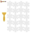 thumbnail image 2 of Spencer 20Pcs Non-Slip Bathtub Stickers Safety Shower Treads Adhesive Flower Decals Anti-Slip Appliques with Scraper for Bath Tub, Stairs, Shower Room (White), 2 of 8
