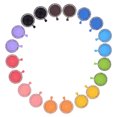 thumbnail image 1 of Minkissy 20Set Rhinestones Tray for Jewelry Charm Zinc Alloy Assorted Color DIY in Store, 1 of 5