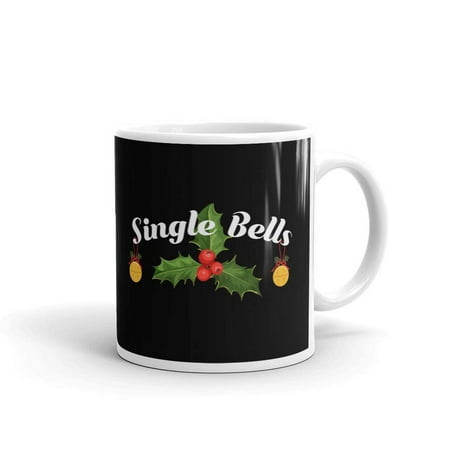 Single Bells Christmas Song Single Bells Funny Christmas Holiday Coffee Tea Ceramic Mug Office Work Cup Gift 15oz ()